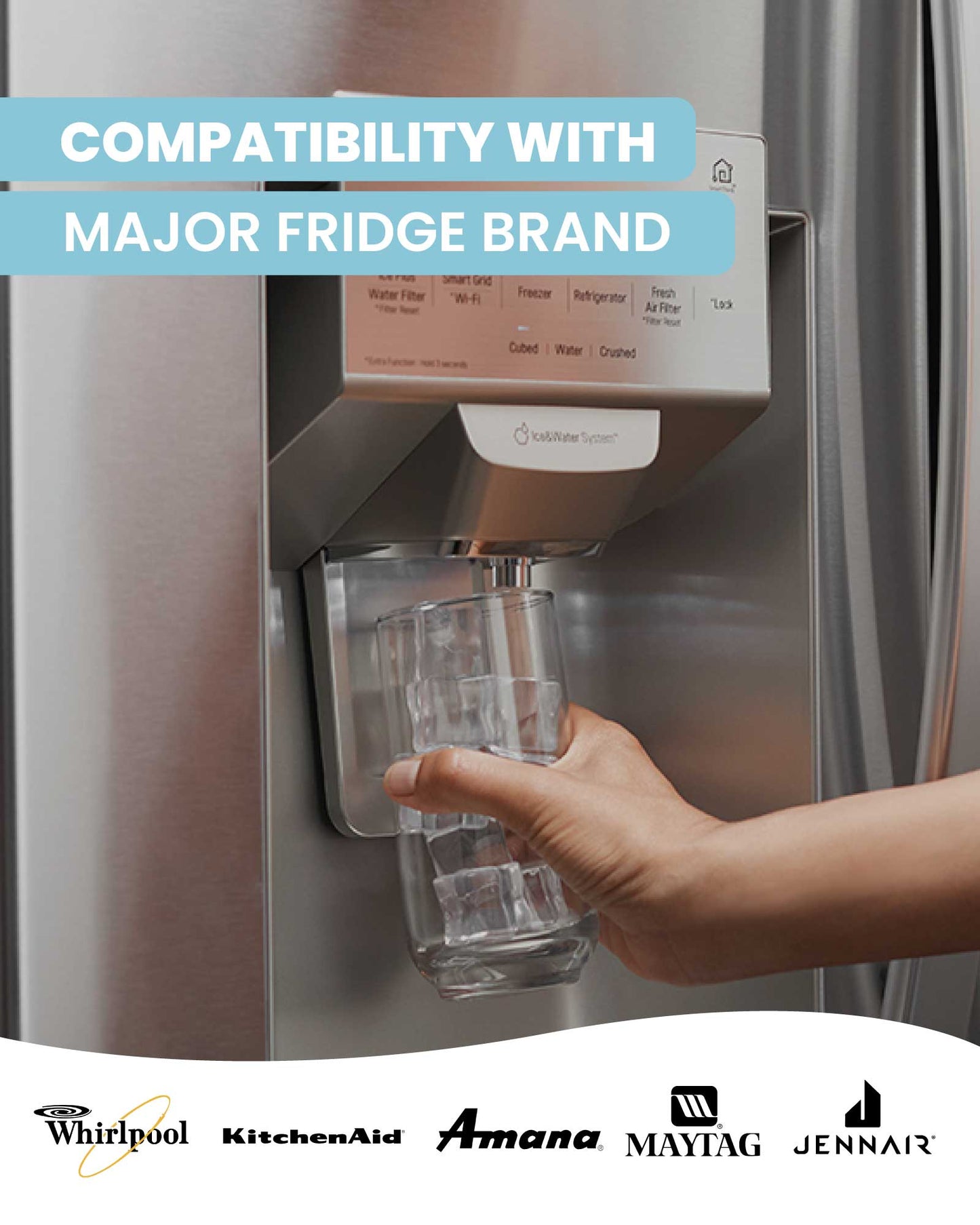 Wamery Alkaline Pitcher Filter – Brita Compatible, 1 Pack