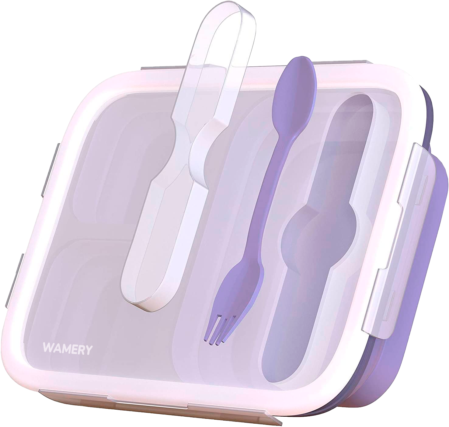 Collapsible Lunch Box Foldable Silicone Bento Box With Fork - Temu