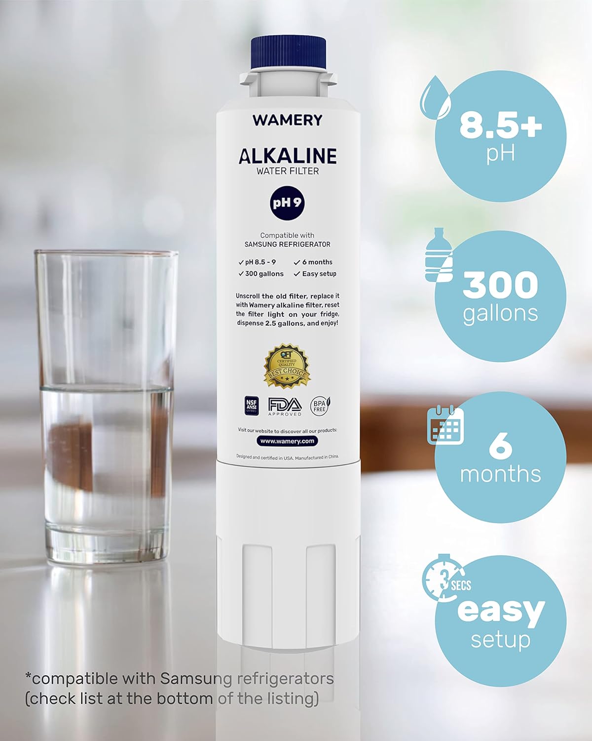 Alkaline Fridge Filter Samsung DA29-00020B - 1 unit