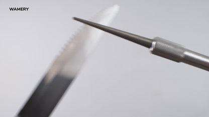 Serrated Knife Sharpener - Diamond Rod and Pocket Size