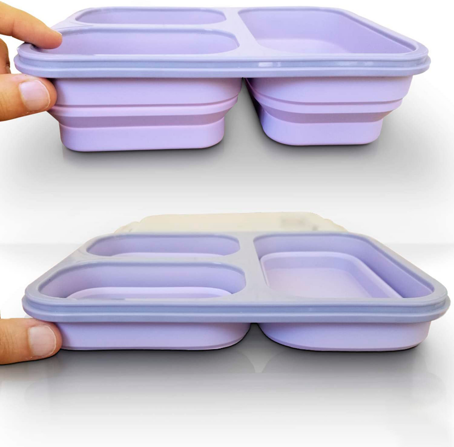 Collapsible Silicone Bento Box - Airtight & Leakproof