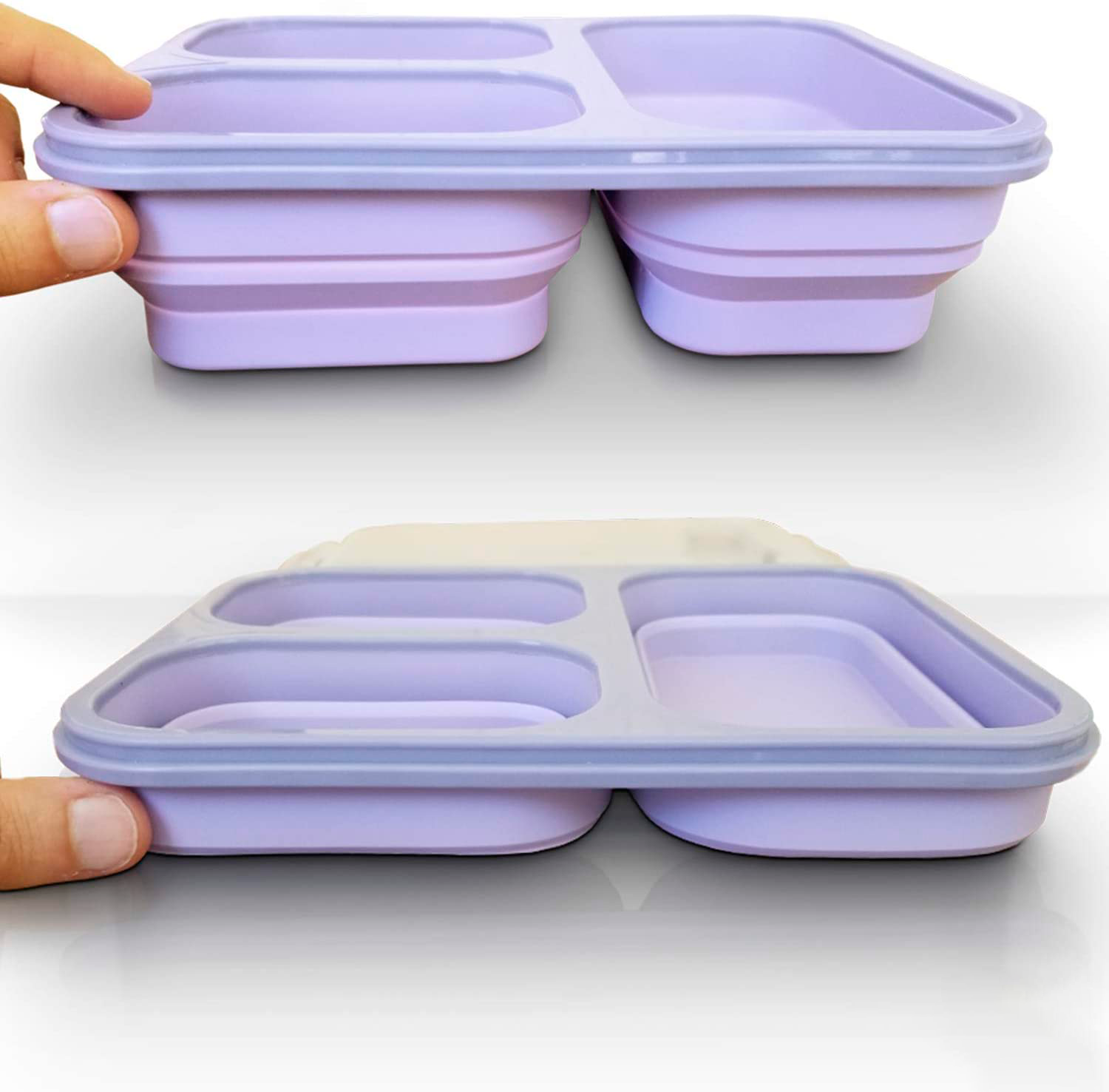 Austin Baby Co Leak-Proof Bento Lunch Box for Kids – Silicone Kids Lunch  Container with 5 Leakproof Compartments – Food-Safe Materials, Sturdy
