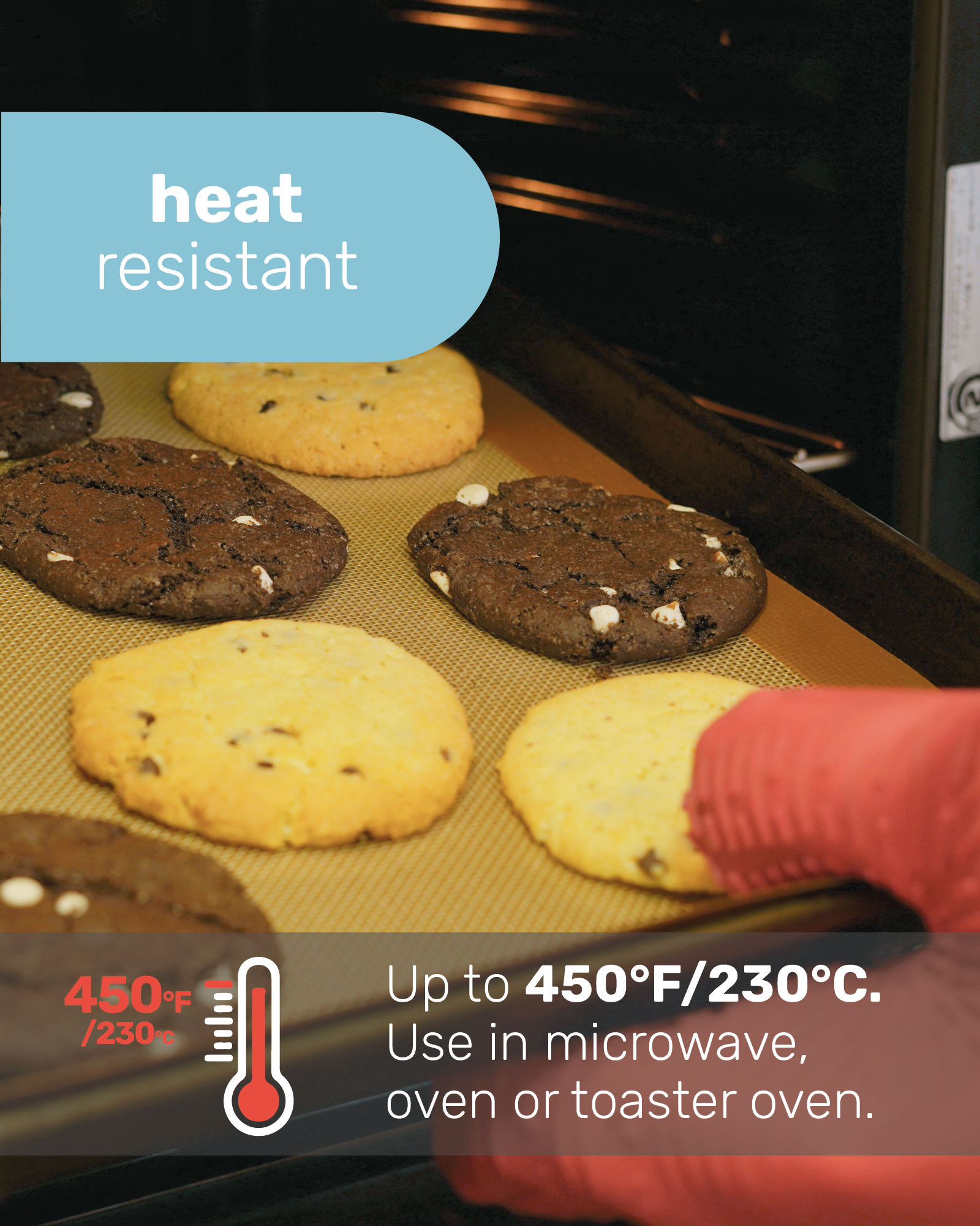 Heat Resistant silicone mat for oven Baking Mat For Cookie /Bread