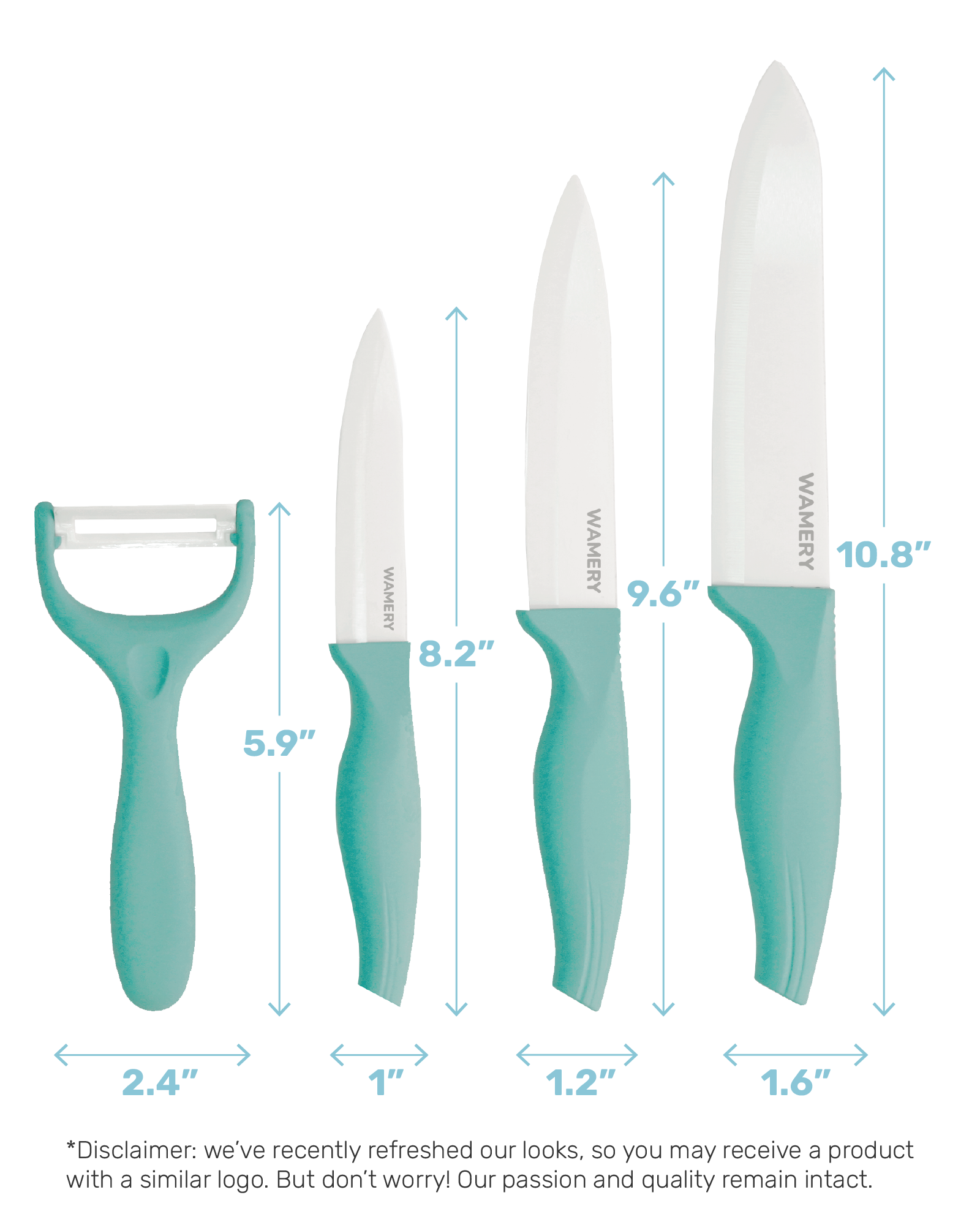Faberware Ceramic 3 Paring Knife Professional Ceramic Blade With Cover